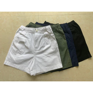 (VNXK) Short nữ uni linen, hàng dư