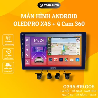 Màn Hình Android cho Ô Tô OLEDPRO X4s Tích Hợp Camera 360 9 inch Ram 4-32 Chip 8 Nhân cao cấp BH 18 tháng
