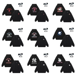 Áo Hoodie MLB NEWYORK  nỉ bông cao cấp dày dặn, khoác 2 lớp Hoodie mũ basic form rộng nam nữ unisex HIGHT BAR STORE