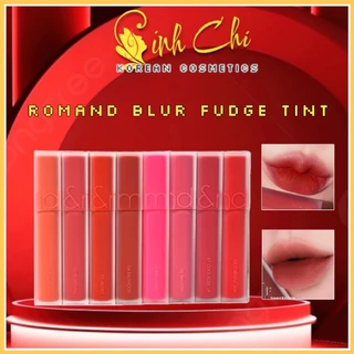 Son Kem Lì Romand Blur Fudge Tint Siêu Lì, Lên Màu Chuẩn, Mịn Môi