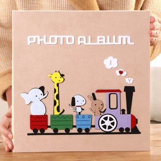 [600 TẤM] ALBUM ĐỰNG 600 ẢNH 10x15 BÌA VẢI NHUNG DẠ HÌNH NỔI SIÊU CUTE