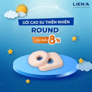 Gối sơ sinh Liên Á 100% cao su thiên nhiên an toàn lành tính cho bé