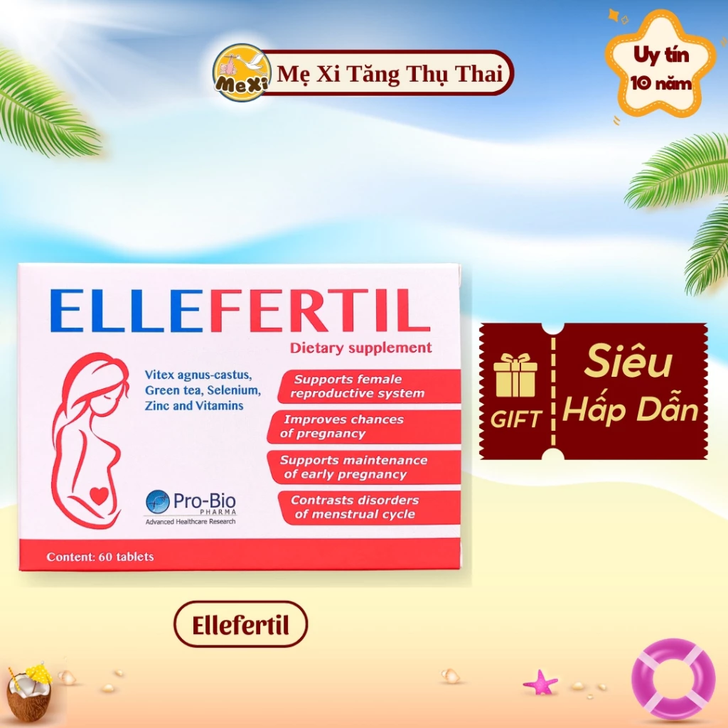 Ellefertil bổ trứng tăng khả năng thụ thai, bổ trứng, tăng thụ thai, hỗ trợ vô sinh hiếm muộn