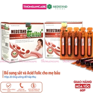 Bổ sung sắt và Acid folic cho bà bầu trước và sau sinh, em bé - Dạng ống siro dễ uống Medstand Fevitol, viên TSC Fe Fort