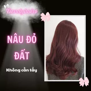 Thuốc nhuộm tóc màu NÂU ĐỎ ĐẤT không cần tẩy tóc | TrendyHairs