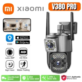 XIAOMI V380 Pro camera cctv, camera giám sát không dây ngoài trời wifi, camera an ninh IP, ống kính kép, 4K, 8MP, gọi h