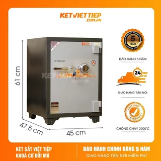 Két sắt Việt Tiệp KV619 Khóa Cơ Đổi Mã Chính Hãng Dùng Cho Gia Đình, Văn Phòng Miễn Phí Giao Hàng Toàn Quốc