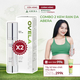 [Combo 2] Kem Rạn Da Ovela Abera 50ML - Dưỡng Ẩm, Giảm Rạn Cũ, Ngừa Rạn Mới, Kem Rạn Da Cho Mẹ Bầu