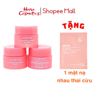 Mặt Nạ Ngủ Môi Laneige Lip Sleeping Mask Mini 3g Bản Độc Quyền Trung Cấp Ẩm Và Giảm Thâm Môi (Bản mini)