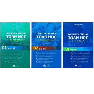 Combo Sách Đánh thức tài năng toán học 1, 2, 3 ( 3 cuốn, toán lớp 1 đến lớp 4 ), Á Châu Books