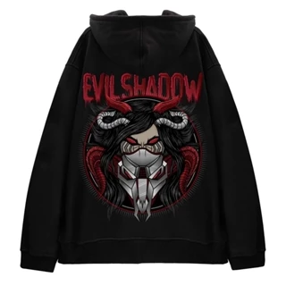 Áo Hoodie Hình Lưng Evil Shadow Chất Liệu Nỉ Bông Cotton Siêu Ấm Fashion Hàn Quốc Unisex (Free Size)