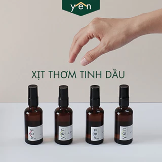 Xịt thơm phòng tinh dầu thiên nhiên YEN giúp kháng khuẩn, khử mùi, giảm căng thẳng, đuổi muỗi 50ml