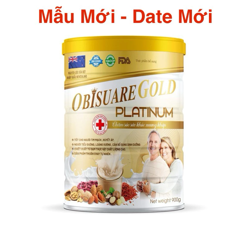 [CHÍNH HÃNG 900g] SỮA HẠT CHĂM SÓC SỨC KHỎE XƯƠNG KHỚP OBI GOLD PLATINUM