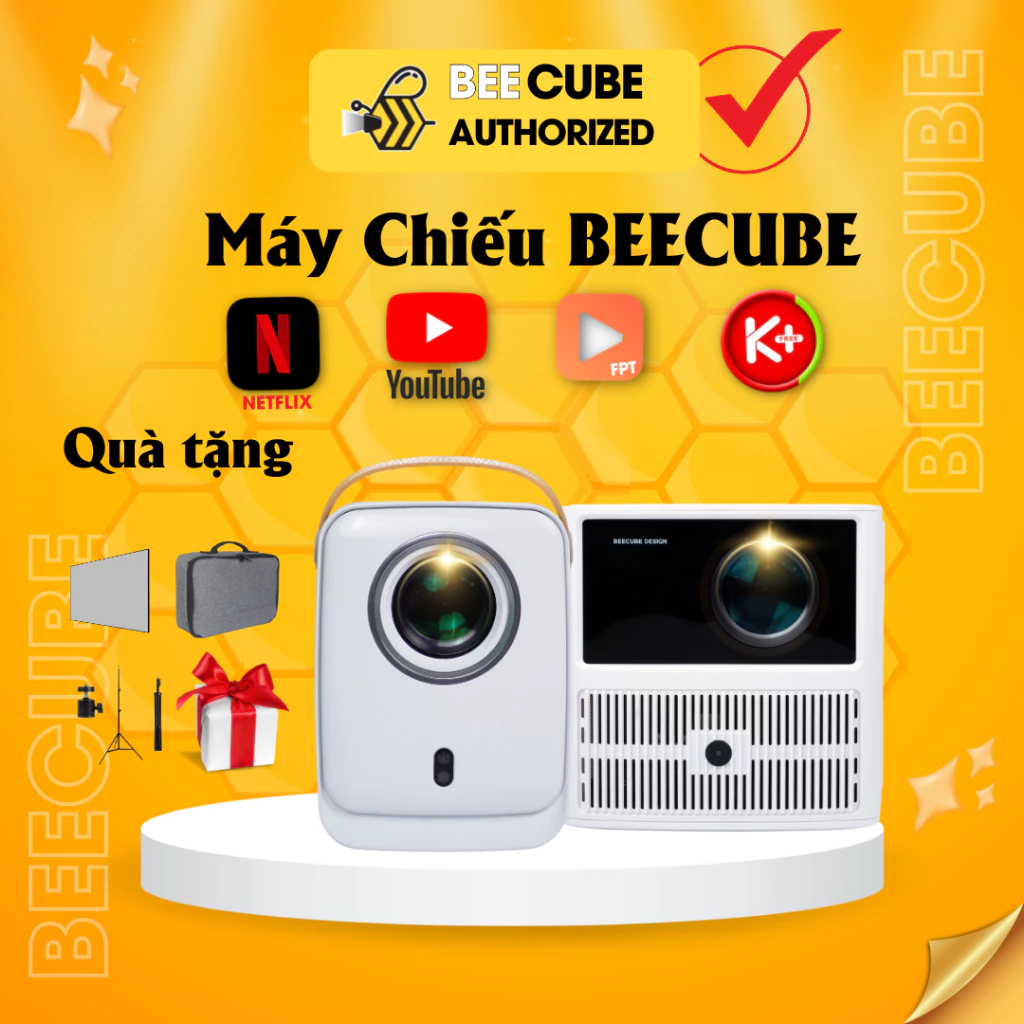 Máy Chiếu Mini BEECUBE X2 Max Gen 4 (2024) Full HD 1080 - Hệ Điều Hành Android TV - Kết nối Wifi Bluetooth