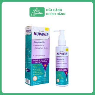 Dung dịch vệ sinh Hupavir Sinecatechin dưỡng ẩm làm sạch vùng kí.n 120ml