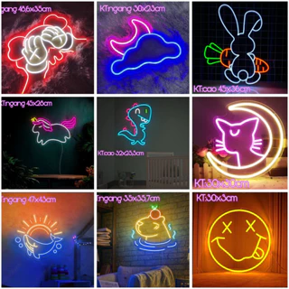 (Tặng kèm keo dan)Đèn led neon A3.Đèn led neon hình.Đèn trang trí.Đèn decor.Đèn ngủ