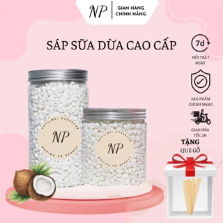 [TẶNG QUE] Sáp Wax Lông Nóng Sữa Dừa Cao Cấp NP Waxing Siêu Bám Lông, Dùng Cho Da Nhạy Cảm Tặng Que