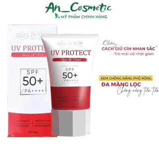 Kem chống nắng RAVIS UV PROTECT Hàn Quốc SPF 50+ chống tia UV, nâng tone da (hàng chính hãng date mới, mẫu mới nhất))