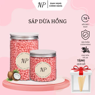 [TẶNG QUE] Sáp Wax Lông Sữa Dừa Màu Hồng NP Waxing Cao Cấp, Siêu Bám Lông Cho Da Nhạy Cảm 1010