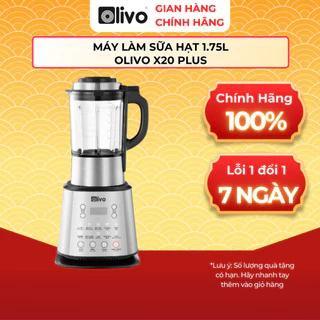 Máy Làm Sữa Hạt OLIVO X20 PLUS – Phiên Bản Nâng Cấp Có Tới 3 Chức Năng Nấu Sữa, Tạm Dừng Thông Minh