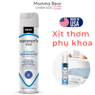 Xịt thơm vùng kín Summer's Eve, khử mùi, hút ẩm, vệ sinh, chăm sóc phụ khoa, hàng Mỹ - Momma Bear