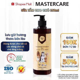 Sữa Tắm Cho Chó MASTERCARE For Pet Ngăn Ngừa Ve Ghẻ Nấm Khử Mùi Hôi Và Làm Mượt Lông Lưu Hương Cho Bé 250 ML