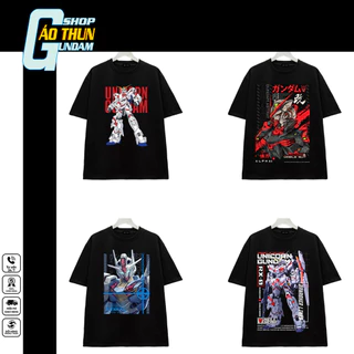 BST Áo thun Gundam. Mẫu hình in sắc nét. Áo thun Unisex in hình nhân vật yêu thích.