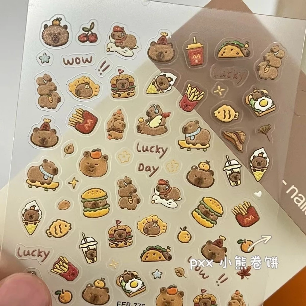 Sticker Hoạt Hình Dễ Thương Cậu Bé Bút Chì Xinh Xắn Dùng Để Trang Trí Nhật Ký