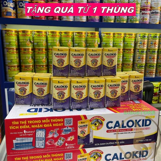 (Tặng Quà, Có Thẻ Cào QR) Sữa Bột Pha Sẵn Calokid 110ml_Thùng 48 Hộp (BIBISTORE)