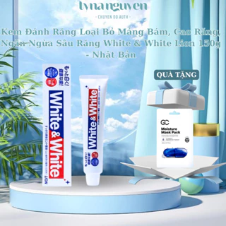 Kem Đánh Răng Loại Bỏ Mảng Bám, Cao Răng, Ngăn Ngừa Sâu Răng White & White Lion 150g - Nhật Bản