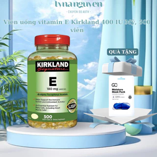 Viên uống vitamin E Kirkland 400 IU Mỹ, 500 viên