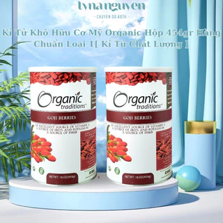 Kỉ Tử Khô Hữu Cơ Mỹ Organic Hộp 454gr Hàng Chuẩn Loại 1[ Kỉ Tử Chất Lượng ]