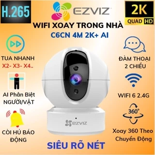 Camera WIFI Trong Nhà EZVIZ C6CN SMART HOME C6N 1080P Xoay 360, Ai Thông Minh Phân Biệt Người Và Vật