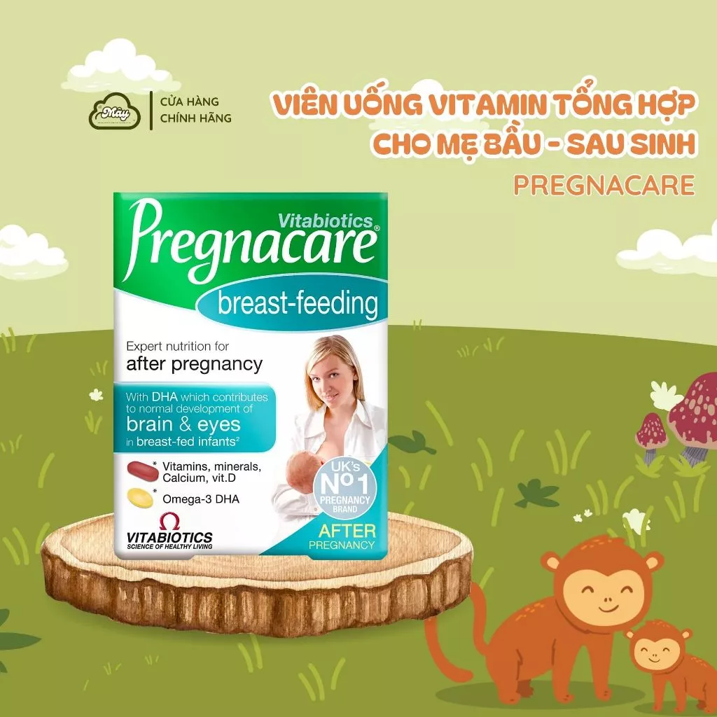 Vitamin tổng hợp cho bà bầu Pregnacare Max, Anh (84 viên) bổ sung Vitamin C, D3, DHA, Axit Folic cho bà bầu, mẹ sau sinh