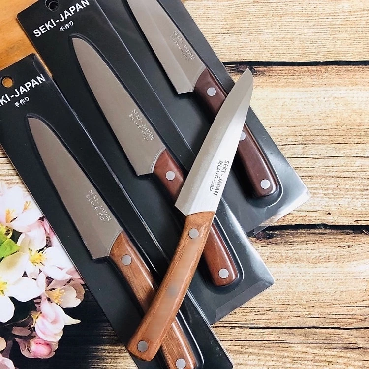 Dao thái thịt gọt hoa quả sắc bén cán gỗ mã 919