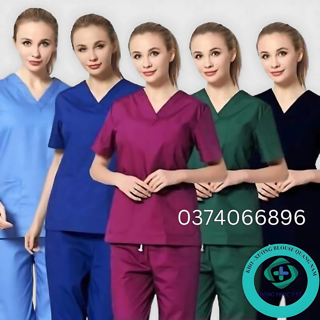 Đồng phục Spa Nhiều màu Vải Lon,Đồng phục y tế,Bộ scrubs Bác sĩ,Đồng phục phòng khám,Đồng phục bệnh viện