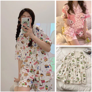 Bộ Đồ Ngủ Pijama Nữ Cute Thoáng Mát Nhiều Mẫu Đẹp Giá Siu Rẻ Nhiều Mẫu Đa Dạng