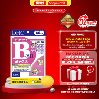 Viên uống bổ sung DHC B Mix cải thiện da mụn sần sùi hỗ trợ giảm cân 60 ngày/ 60v hàng nội địa Nhật