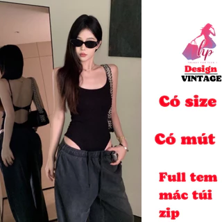 Áo body suit 2 dây mảnh hở lưng có mút, áo kiểu nữ liền thân thun co giãn màu đen trắng mùa hè tôn dáng G883 SUIT