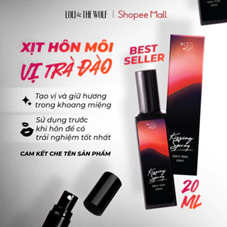 Xịt Thơm Miệng Kissing Spray Loli & The Wolf On Hương Juicy Kiss Vị Đào 20ml