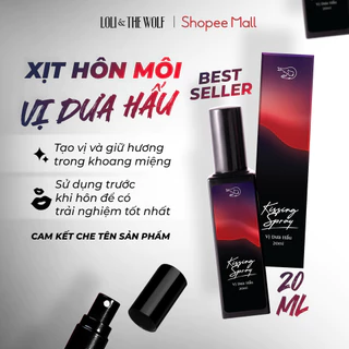 Xịt Thơm Miệng Kissing Spray Loli & The Wolf On Vị Dưa Hấu Lạnh Chai 20ml