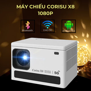 Máy chiếu Corisu 650 Plus Full HD 1080 Siêu nét, tích hợp android 10, điều khiên chuột bay, kết nối đa nhiệm