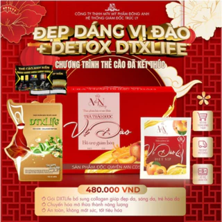 Trà Giảm Cân Vị Đào Đông Anh Chính Hãng - [MUA 1 TẶNG 1] Detox Rau Củ Hỗ Trợ Giảm Cân Cấp Tốc, An Toàn