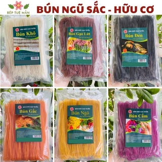 500g Bún ngũ sắc ăn kiêng hỗ trợ giảm cân, eat clean, màu tự nhiên, bún cẩm, bún chùm ngây,... đặc sản Cao Bằng