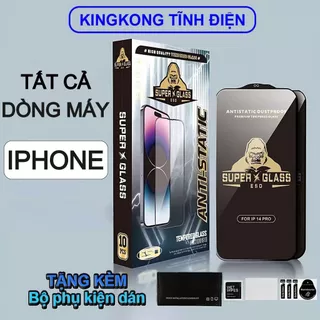 Kính cường lực Iphone SUPER KINGKONG EDS full màn 7/8 Plus đến 15 Promax