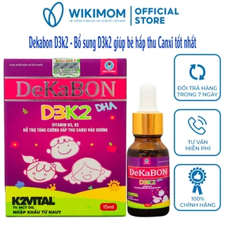 Vitamin Dekabon D3K2DHA lọ 15ml - Bổ sung vitamin D3K2DHA cho trẻ, giúp tăng hấp thu canxi, tăng chiều cao