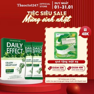 Bột Cần Tây Diếp Cá Mật Ong Daily Effect - Nước Uống Giảm Mụn Giữ Dáng Đẹp Da Chính Hãng