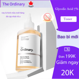 Toner The Ordinary Toner tẩy da chết glycolic acid 7% 240ml Toning Solution (yang)