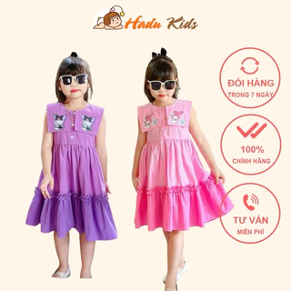 Váy Kuromi cho bé gái 10-33kg size đại Set váy học sinh cho bé gái dễ thương, váy đầm bé gái diện hè Hadukids