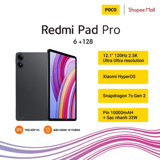 [Nhập ELXM6 giảm 8%] Máy tính bảng Redmi Pad Pro 6+128GB